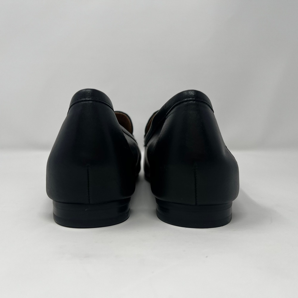 Vionic Charlotte Black Leather Gold Chain Link Loafers Womens Size 9 - Picture 5 of 7